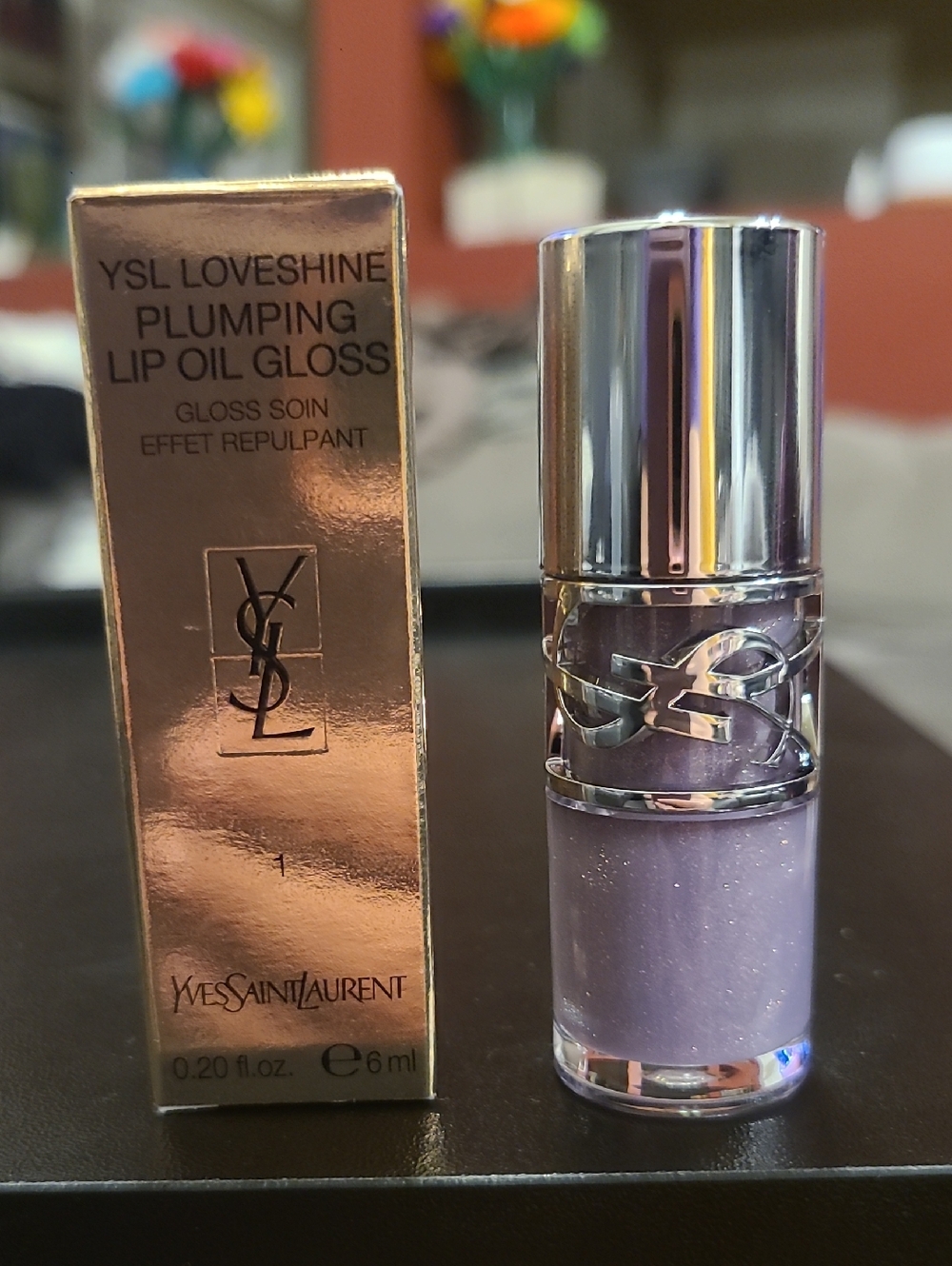 YSL Loveshine Plumping Lip Oil Gloss • #1 Thunder Stealer (Sheer Icy Lavender)